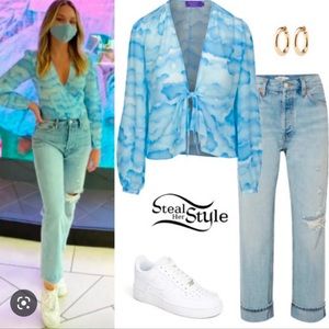 Realisation par, silk top in size S. Limited edition, sold out everywhere.